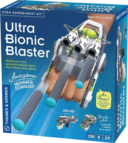 OakridgeStores.com | THAMES & KOSMOS - Ultra Bionic Blaster - Robotic Foam Dart Blasting Glove Engineering Build Kit (620502) 814743016910