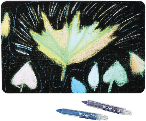 OakridgeStores.com | THE PENCIL GRIP - Black Board Playmat & Wonder Stix Kit - 12 Color Markers / 4 Mats (649) 634901006498