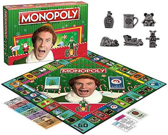 OakridgeStores.com | USAOPOLY - ELF - Collectible Christmas Monopoly Board Game (MN010-595) 700304154415