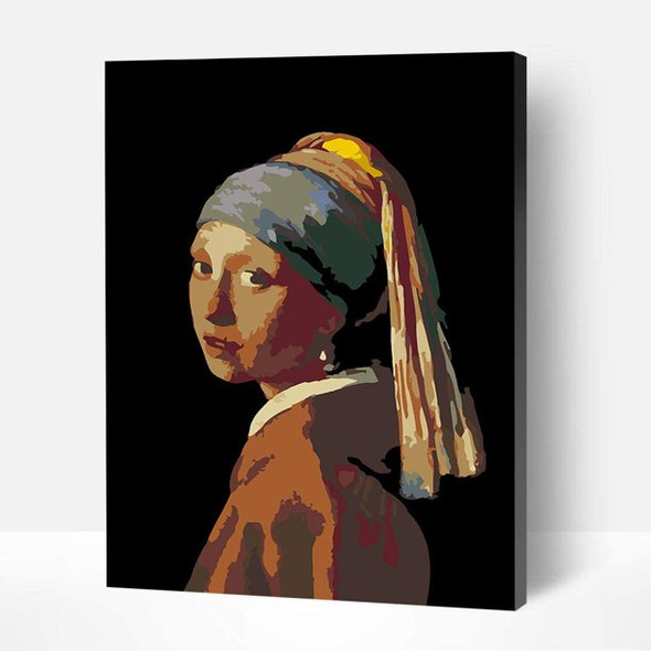 OakridgeStores.com | WISE ELK - Artwille - Girl with a Pearl Earring - (No-Mix Acrylic) Paint By Number Kit (07376-WE) 4823098507376