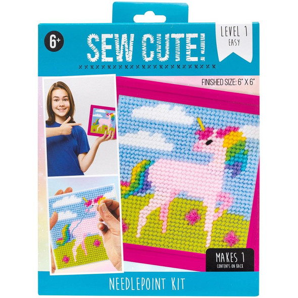 OakridgeStores.com | American Crafts - Sew Cute! Needlepoint Craft Kit - Unicorn (74656) 765468746562