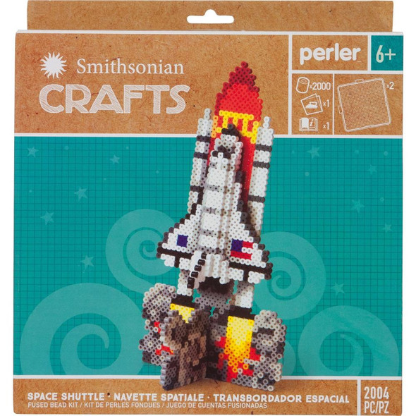 OakridgeStores.com | Perler - Fused Bead Activity Craft Kit - Space Shuttle (54318) 048533543182