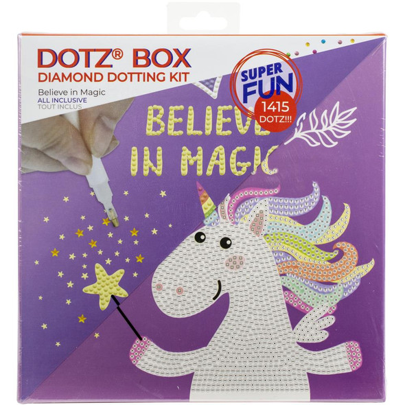 OakridgeStores.com | Diamond Dotz - Diamond Art Box Craft Kit 8.6"X8.6" - Believe In Magic (DBX012) 4895225918744