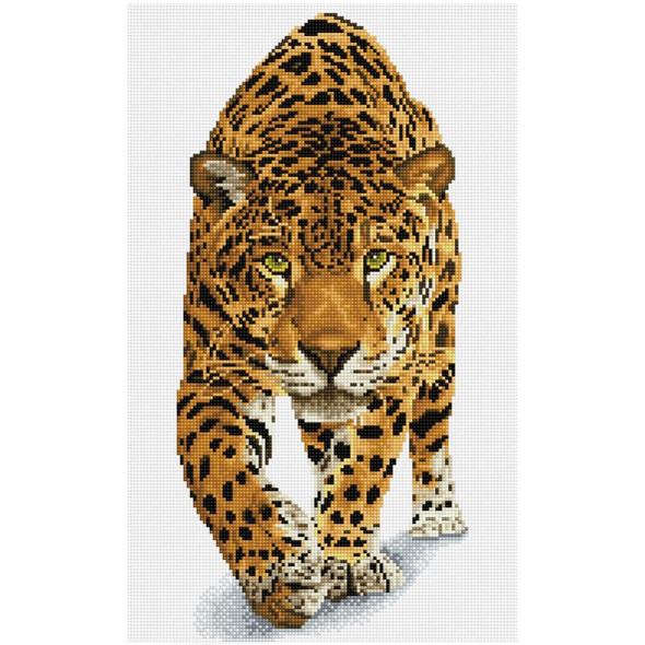 OakridgeStores.com | Diamond Dotz - Square Diamond Facet Art Craft Kit 20.47"X12.6" - On The Prowl Leopard (DQ9007) 4895225917877