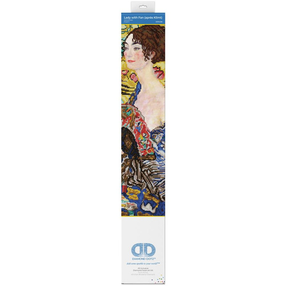 OakridgeStores.com | Diamond Dotz - Diamond Art Craft Kit 26.4"X26.4" - Lady With Fan (DD13028) 4895225921584
