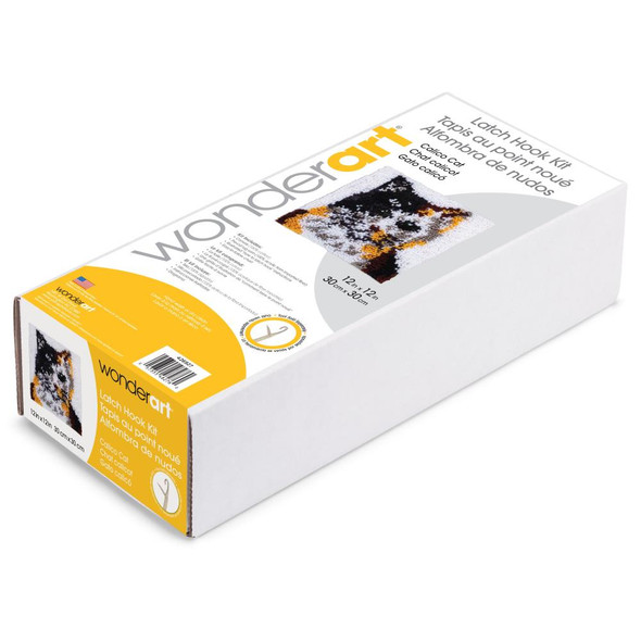 OakridgeStores.com | Wonderart Latch Hook Craft Kit 12"X12" - Calico Cat (426927) 057355482760