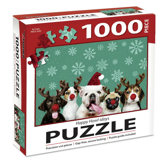 OakridgeStores.com | Lang - Jigsaw Puzzle 1000 Pieces - Happy Howl-idays (8410530) 841622156924