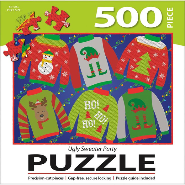 OakridgeStores.com | Lang - Jigsaw Puzzle 500 Pieces - Ugly Sweater Party (8411009) 841622156825