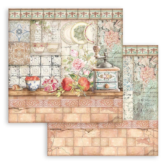 OakridgeStores.com | STAMPERIA - Double-Sided Paper Pad 12"X12" 10/Pkg - Casa Granada, 10 Designs/1 Each (SBBL99) 5993110019503