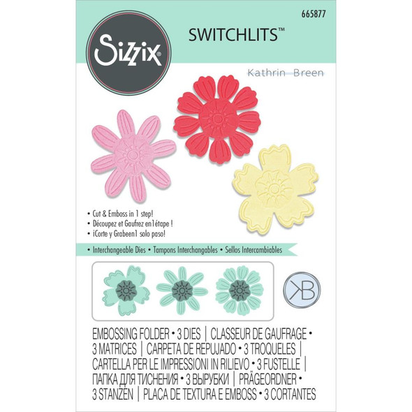 OakridgeStores.com | Sizzix - Switchlits Embossing Folder By Kath Breen - Detailed Blooms (665877) 630454279709