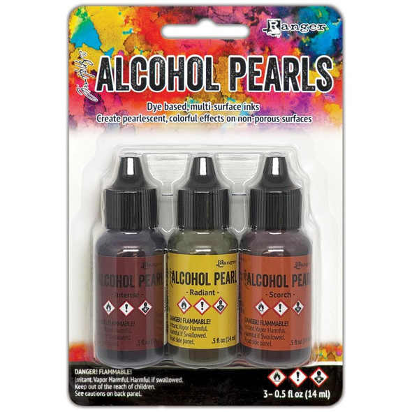 OakridgeStores.com | Tim Holtz - Ranger Alcohol Ink Pearls Kits 3/Pkg - Craft Kit #5 (TAN79507) 789541079507