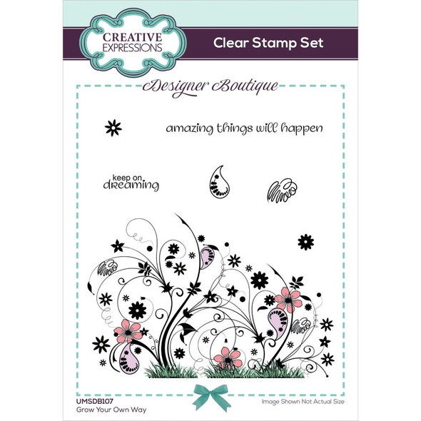 OakridgeStores.com | Creative Expressions - Designer Boutique Clear Stamp 6"X4" - Grow Your Own Way (UMSDB107) 5055305971789