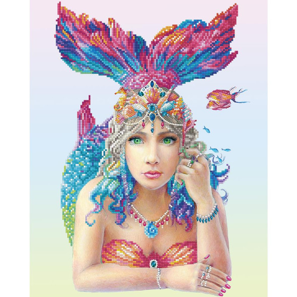 OakridgeStores.com | Diamond Dotz - Diamond Art Craft Kit 16.14"X20.08" - Mystic Mermaid (DD11003) 4895225925162