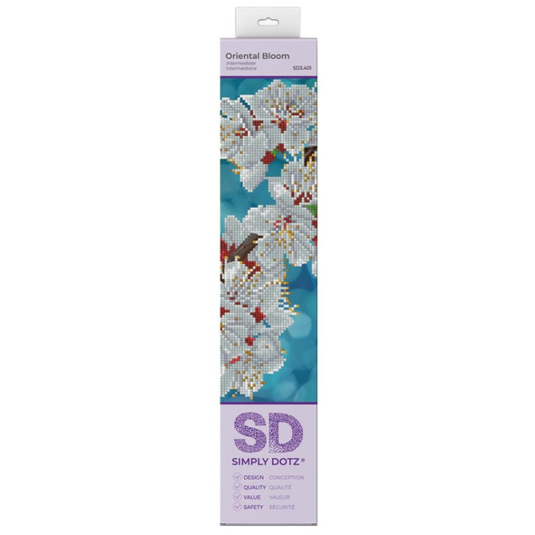OakridgeStores.com | Diamond Dotz - Simply Dotz Diamond Art Craft Kit 14.6"X10.6" - Oriental Bloom (Blossoms) (SD3401) 4895225925513