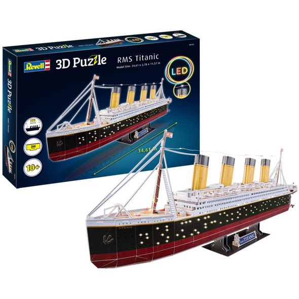 OakridgeStores.com | Revell - 3D Puzzle LED Edition - RMS Titanic (01549091) 031445001543