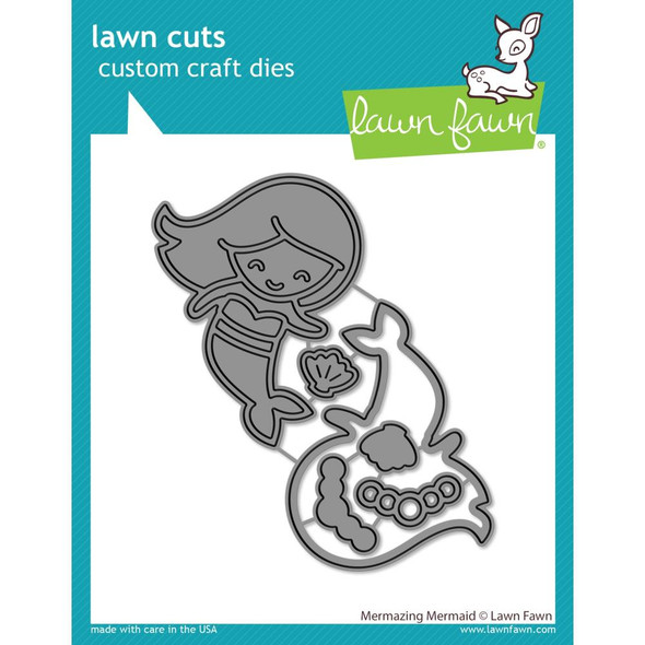 OakridgeStores.com | Lawn Fawn - Lawn Cuts Custom Craft Die - Mermazing Mermaid (LF2881) 789554576666