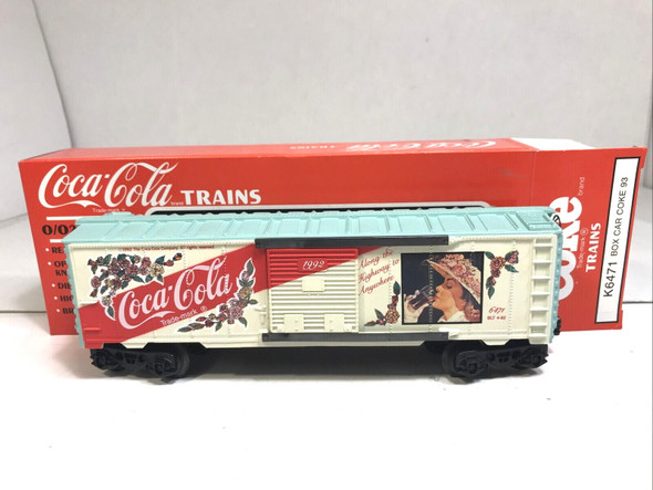 RESALE SHOP - KLine Coca-Cola O Gauge Boxcar Along the Highway to Anywhere # K6471 - preowned