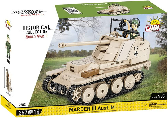 OakridgeStores.com | COBI Historical Collection WWII MARDER III Ausf. M Tank Construction Block Set (2282) 5902251022822