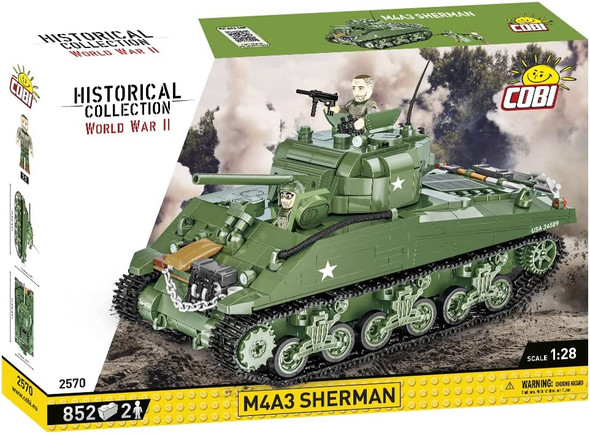 OakridgeStores.com | COBI Historical Collection World War II M4A3 Sherman & T34 Calliope Tank - Executive Editon (2570) 5902251025700