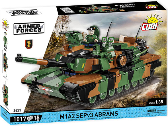 OakridgeStores.com | COBI Armed Forces M1A2 SEPv3 Abrams Tank Construction Block Set (2623) 5902251026233