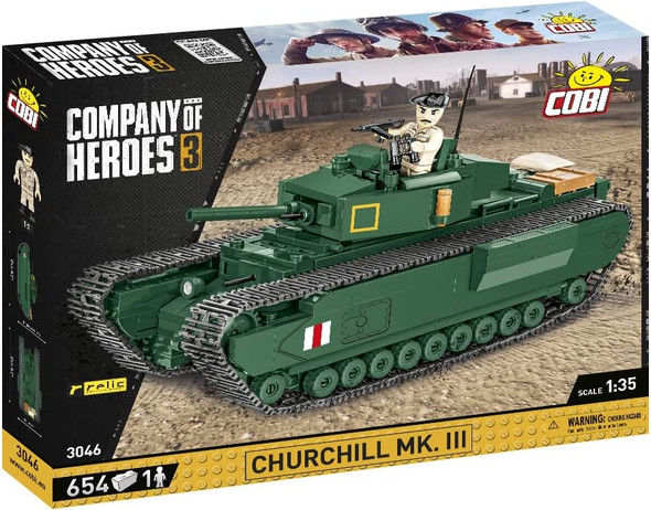 OakridgeStores.com | COBI Churchill Mk. III Tank Company of Heroes Construction Block Set (3046) 5902251030469