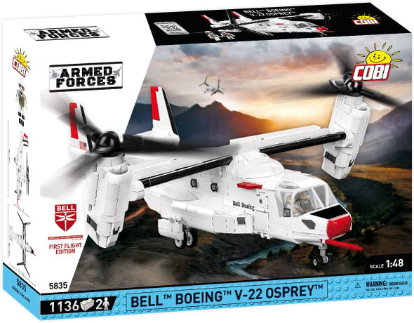 OakridgeStores.com | COBI Armed Forces Bell Boeing V-22 Osprey First Flight Edition Construction Block Set (5835) 5902251058357