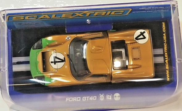 RESALE SHOP - Scalextric 1:32 Slot Car #C3026 Ford GT40 MkII 1966 No. 4 - NIB