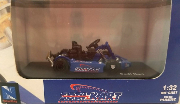 RESALE SHOP - New Ray Lil'Xtreme 1:32 Die-Cast Car #06387 Blue Sodi-Kart - LN