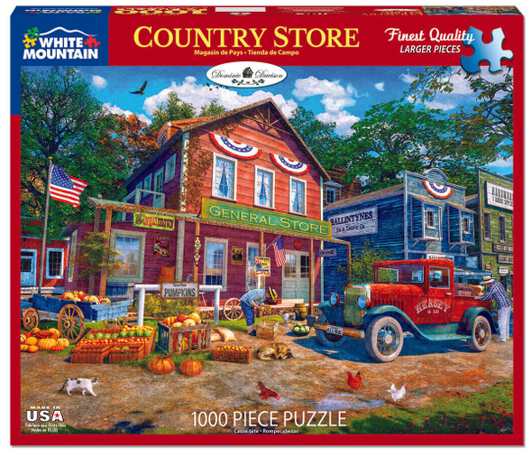OakridgeStores.com | WHITE MOUNTAIN PUZZLES - Country Store (1595pz) - 1000 Piece Jigsaw Puzzle 724819263912