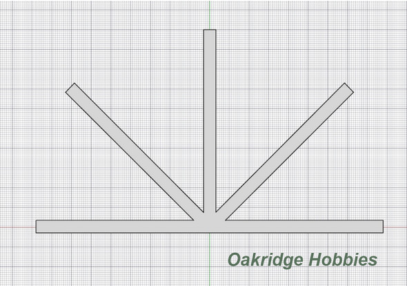 OakridgeStores.com | Oakridge Minis - 132mm x 77mm - French Country Home Multi-Angle Gable Trim - 1063-13277