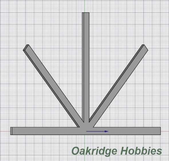 OakridgeStores.com | Oakridge Minis - 132mm x 77mm - French Country Home Multi-Angle Gable Trim - 1063-13277