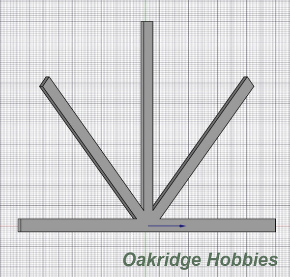 OakridgeStores.com | Oakridge Minis - 176mm x 103mm - French Country Home Multi-Angle Gable Trim - 1063-176103