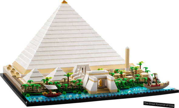 OakridgeStores.com | LEGO Architecture Great Pyramid of Giza Building Brick Play Set - 1476 Piece (21058) 673419355865
