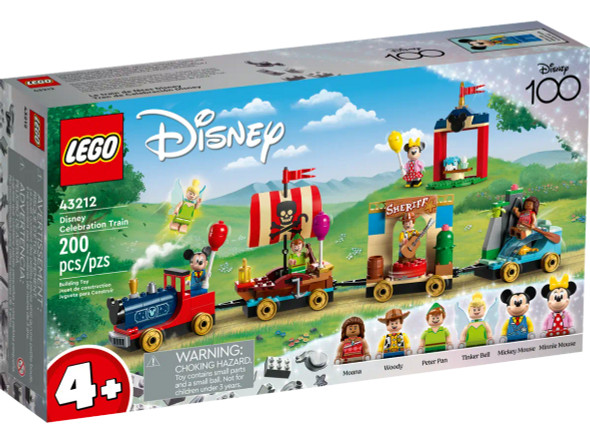 OakridgeStores.com | LEGO Disney Celebration Train Building Brick Play Set - 200 Piece (43212) 653619378420