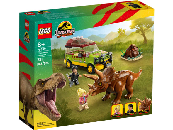 OakridgeStores.com | LEGO Jurassic Park Triceratops Research Building Brick Play Set - 281 Piece (76959) 673419377508