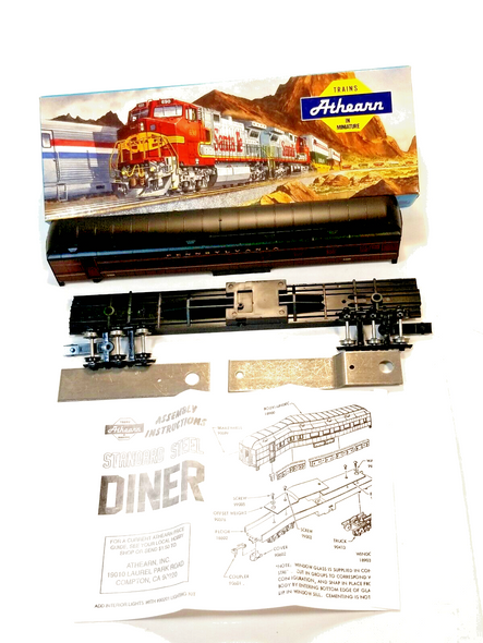 RESALE SHOP - Athearn HO #2527 Pennsylvania Pullman Diner Car #4425 - kit form- unbuilt