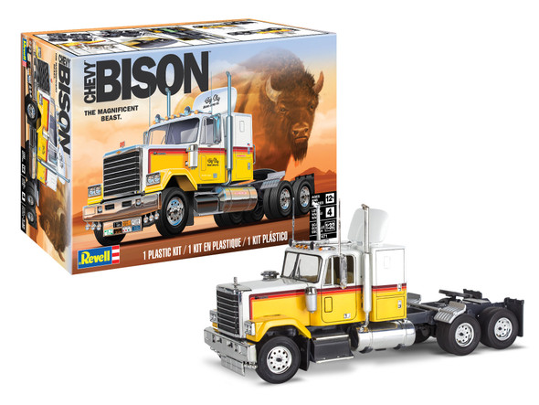 OakridgeStores.com | REVELL - 1/32 Chevy Bison Semi Truck Model Kit - 17471 031445174711