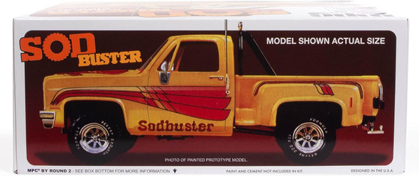 OakridgeStores.com | AMT MPC - 1981 Chevy Stepside Pickup Sod Buster 1/25 Scale Model Kit - MPC972 849398056004
