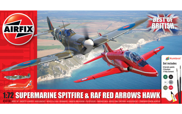 OakridgeStores.com | AIRFIX Best of British Spitfire and Hawk Plastic Model Kit Gift Set A50187 5055286671678