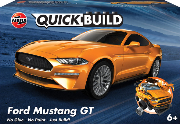 OakridgeStores.com | AIRFIX QUICKBUILD Ford Mustang GT Plastic Model Kit J6036 5055286661433