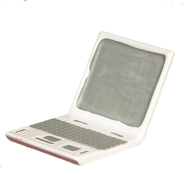 OakridgeStores.com | AZTEC - White Laptop Computer 1" Scale Dollhouse Miniature B0451