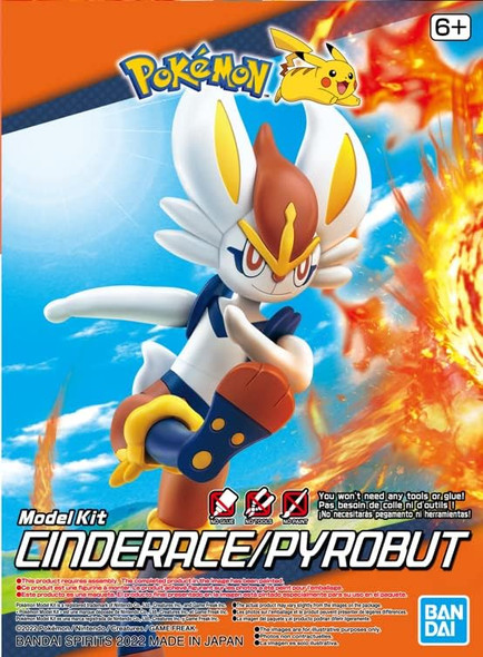 OakridgeStores.com | BANDAI Pokemon Cinderace Model Kit - 2601813 4573102633811