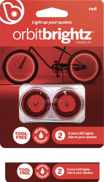 OakridgeStores.com | BRIGHTZ OrbitBrightz - RED - Battery Powered LED Lights For Bikes and Ride Ons - I1758 811860031758