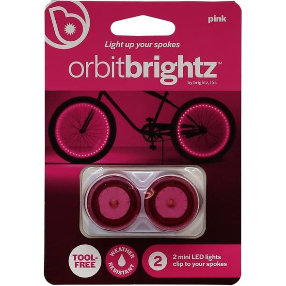 OakridgeStores.com | BRIGHTZ OrbitBrightz - PINK - Battery Powered LED Lights For Bikes and Ride Ons - I1772 811860031772