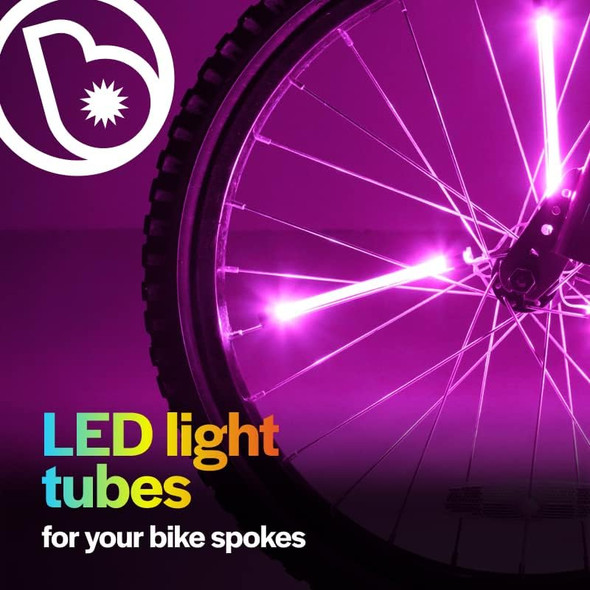 OakridgeStores.com | BRIGHTZ SpinBrightz - Pink - Battery Powered LED Lights For Bikes and Ride Ons - L1697 811860031697