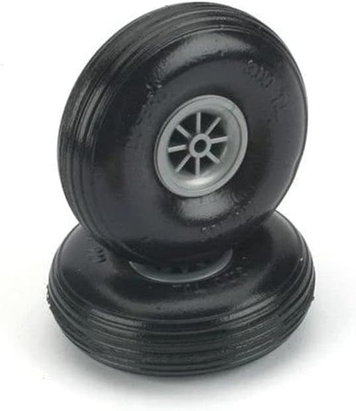 OakridgeStores.com | Du-Bro 300T 3" Diameter Treaded Surface Wheel (2-Pack) 885836215404