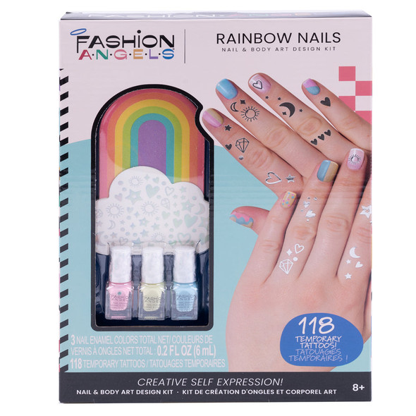 OakridgeStores.com | FASHION ANGELS Rainbow Nails Design and Tattoo Craft Kit 13041 787909130419