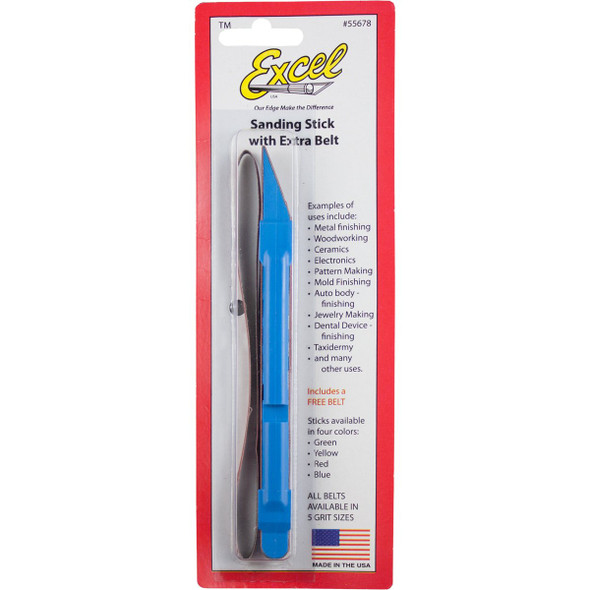 OakridgeStores.com | EXCEL - Plastic Sanding Stick with Sanding Belts (55678) 098171556785