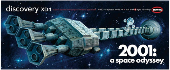 OakridgeStores.com | MOEBIUS - 2001: A Space Odyssey Discovery XD-1 - 1:350 Plastic Model Spaceship Kit (20018) 707600200181