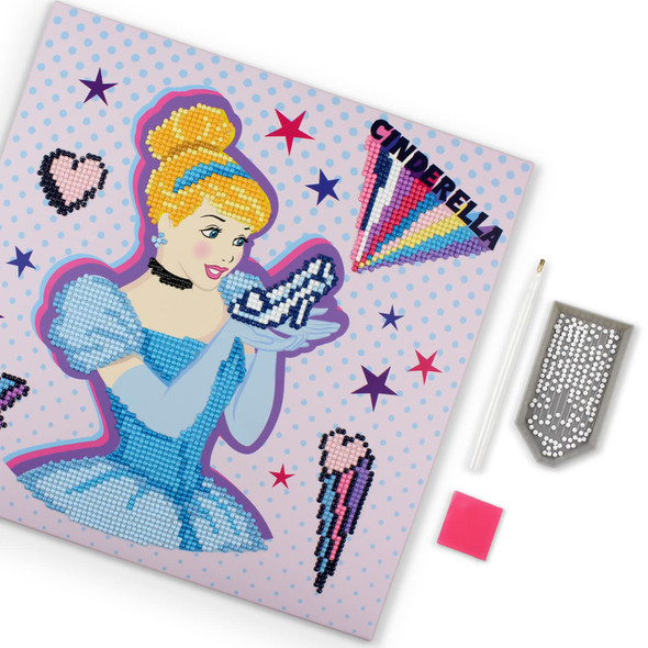 OakridgeStores.com | Camelot Dotz - Disney - Cinderella Kind Pow-er - Diamond Art Box Kit 11"X11" (8510007B) 678361986501